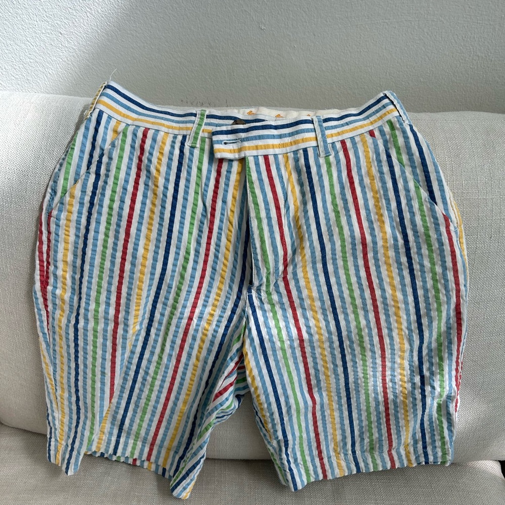 Loudmouth men’s colorful stripe golf shorts 32
